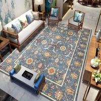 american retro style area rug for living room hotel lobby sofa carpet home balcony bedroom tatami mat porch doormat washable