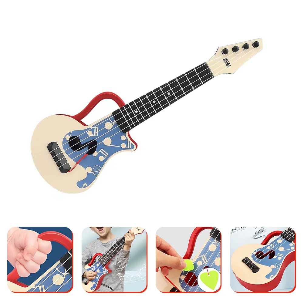 

Mini Toys Kids Children's Guitar Simulated Ukulele Articifical Early Education Handheld Plastic Preschool Etc Music instruments