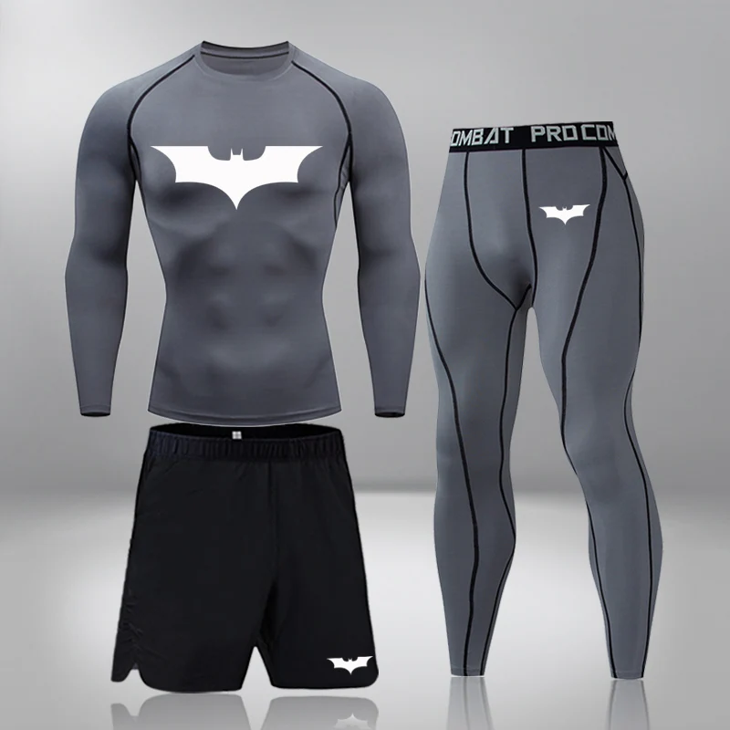 

Men's Thermal Underwear Set MMA Quick-Drying Fitness Leggings Base Compression Sports Suit Underwear Long Johns Men Clothing