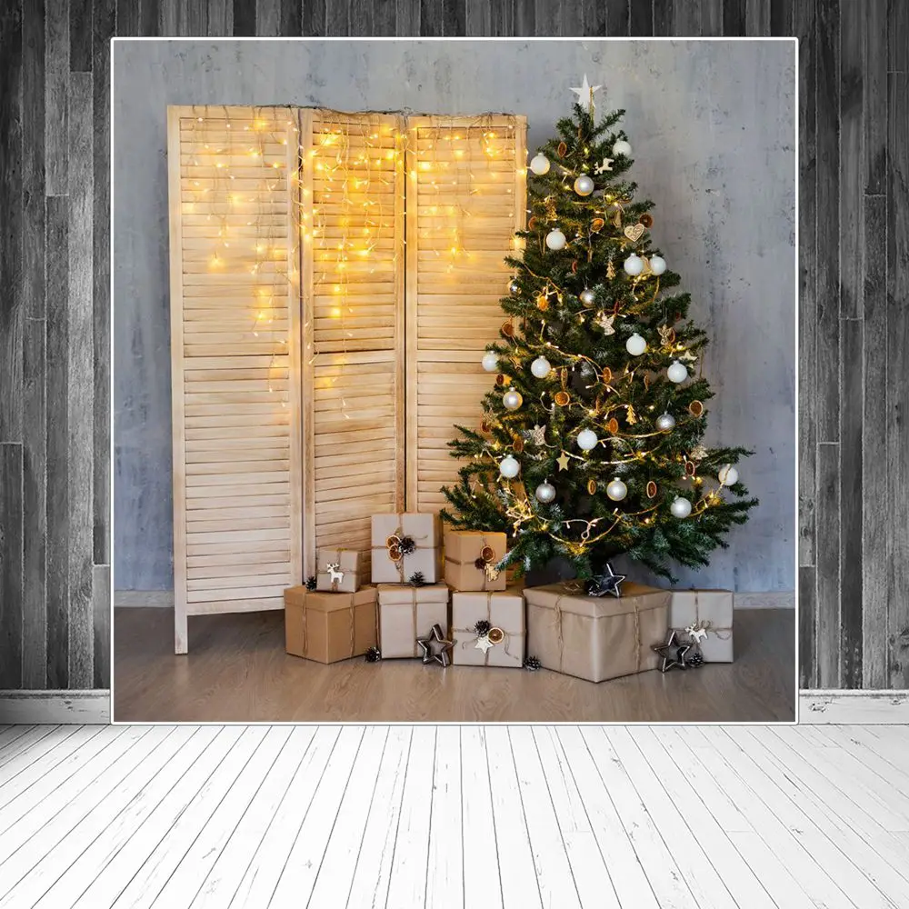 Рождественский фон для фотосъемки с подсветкой Parclose, детские звезды, лимоны, шар, дерево, подарки, украшение, студийный фон для фотосъемки
