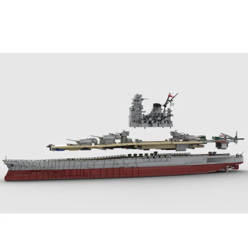 Фото MOC-37260 Новая модель океанского тяжелого люксового яхт-корабля из строительных блоков, 8717 деталей, подарок для мальчиков на день рождения и Рождество №3