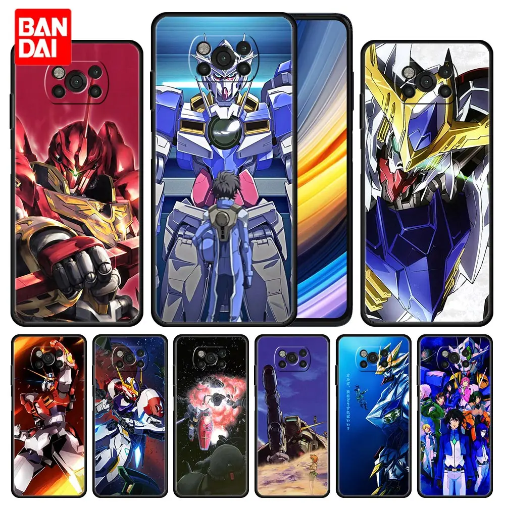 

Case for Xiaomi Mi Poco X3 NFC F3 Redmi Note 9s 9 9A 9C 8 10 11 9T 8T 10T K40 Pro Plus Bag Capa Armor Mobile Suit Gundam Anime