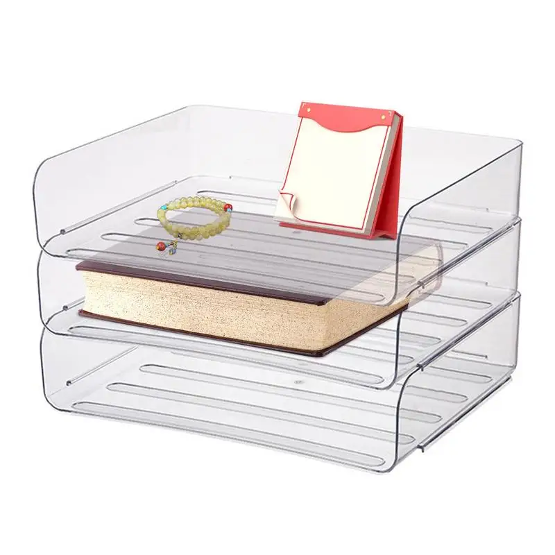 

Настольные Полки Настольные бумажные полки для файлов, органайзер, настольный поднос для букв, Штабелируемый Настольный держатель для файлов для флейеров, офисов