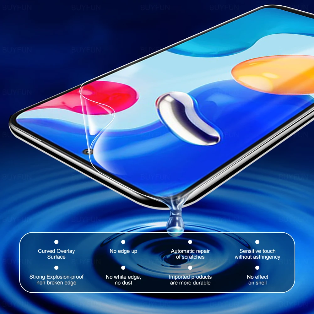 3IN1 Lens Back Cover Hydrogel Film For Xiaomi Redmi Note 11s 11 S Note11 Note11s Screen Protector Protective Film On For 6.43