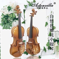 carved violin high grade beautiful handmade solid wood musical instrument