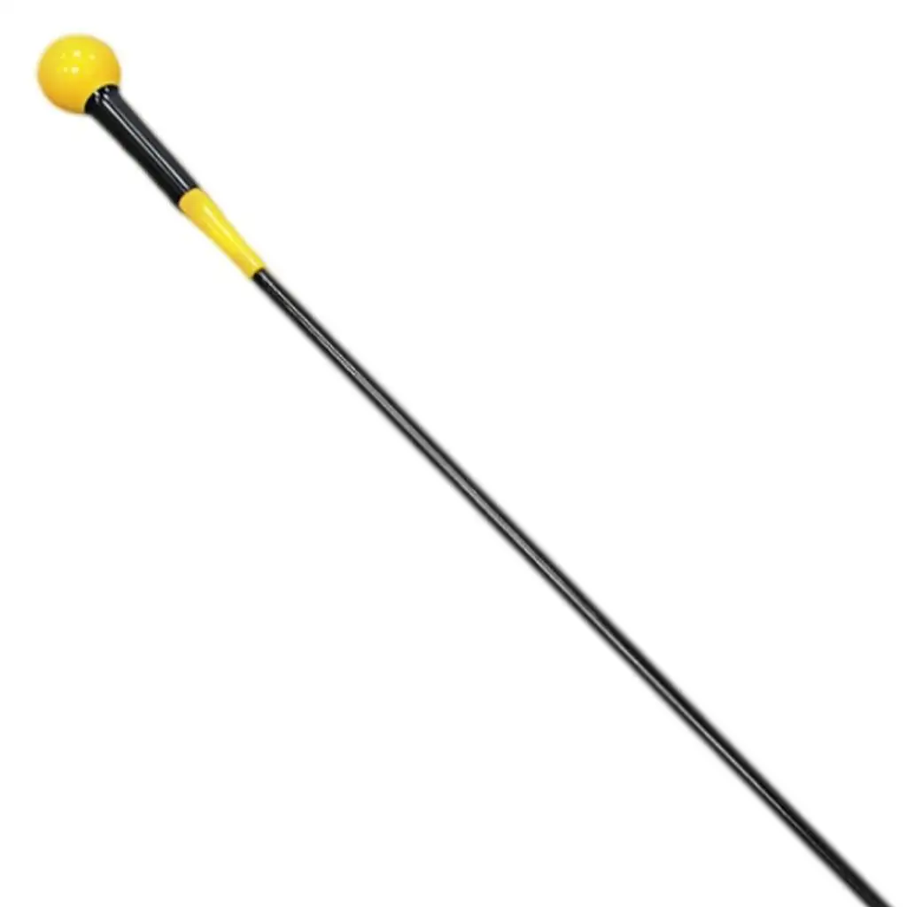 

40 Inches Golf Swing Training Aid Swing Trainer Stick Practice Aid Tool Yellow