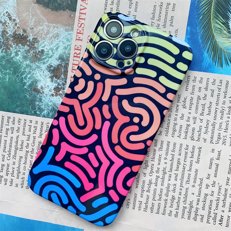 

Multicolored Zebra Tpu Suitable For iPhone Case14 13 12 11Mini Plus Pro Max Shockproof Magnetic Magsafe Full Edging Prevention