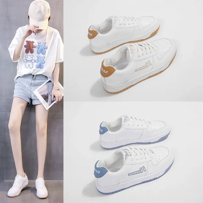 

2023 new versatile spring flat casual breathable board shoes for women