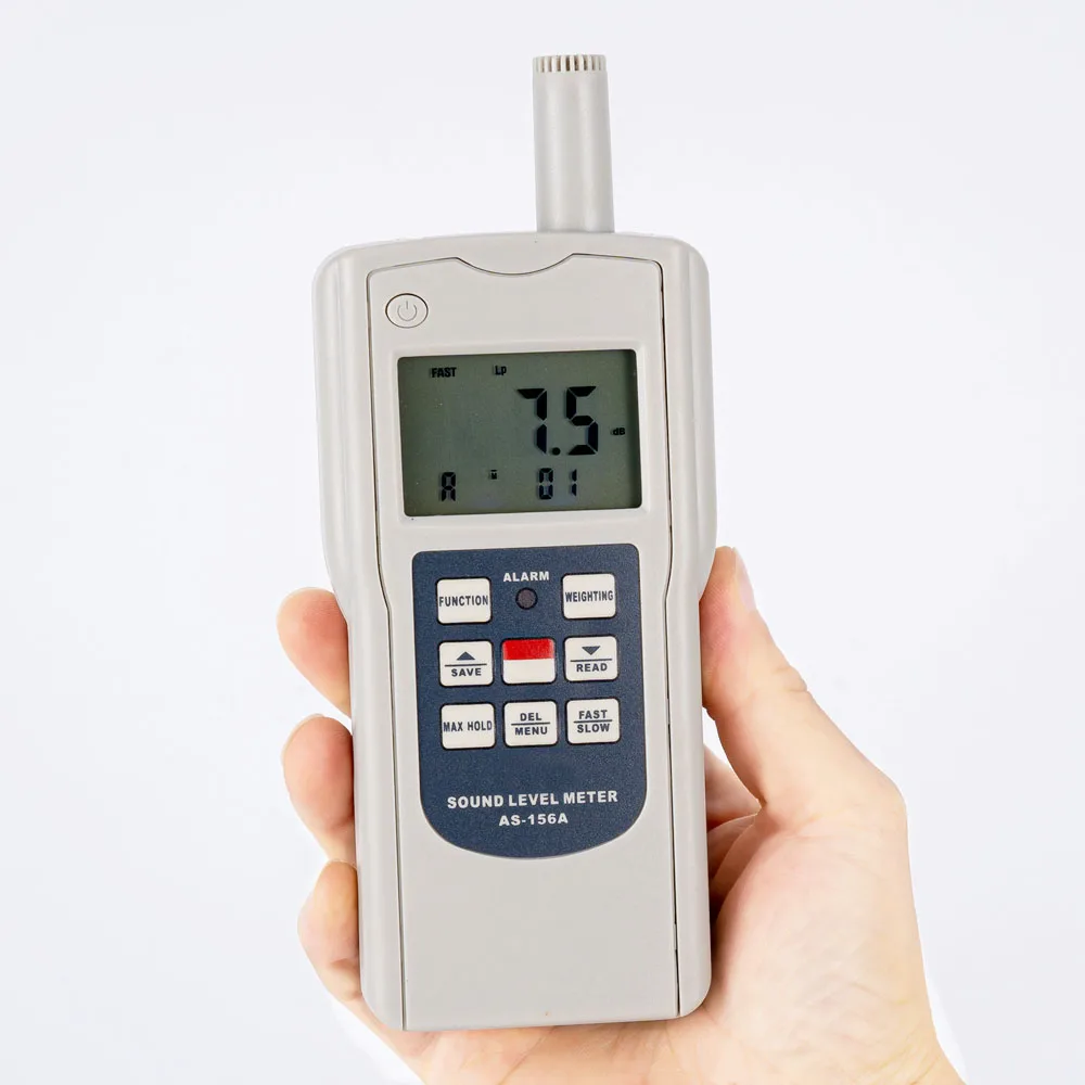 

Portable Sound Level Meter Multifunction Noise Meter 0.1dB High Precision Noise Tester Decibel Meter Industrial Grade AS-156A
