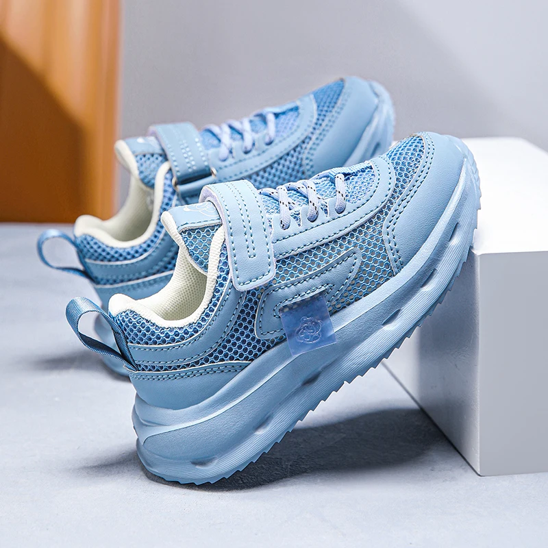 Летняя новая сетчатая дышащая обувь на липучке для спорта и отдыха мальчиков