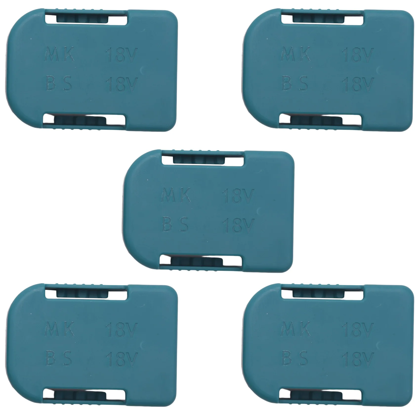 

5Pcs Battery Storage Rack Battery Holder Case for Makita 18V Fixing Devices(Blue)