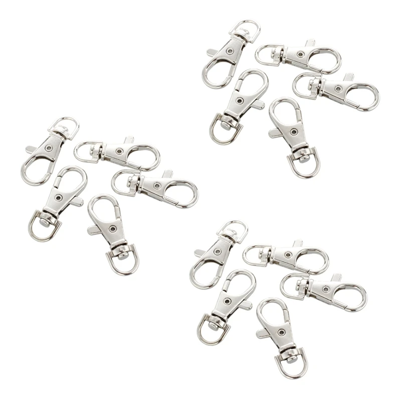 

3X Durable Metal Carabiner Clip Style Spring Key Chain Keyring