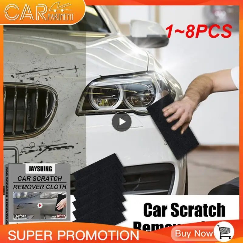 

1~8PCS 6x Nano Sparkle Anti-Scratch Cloth for Car Metal Surface Instant Polishing Cloth for Car Cleaning Accessories