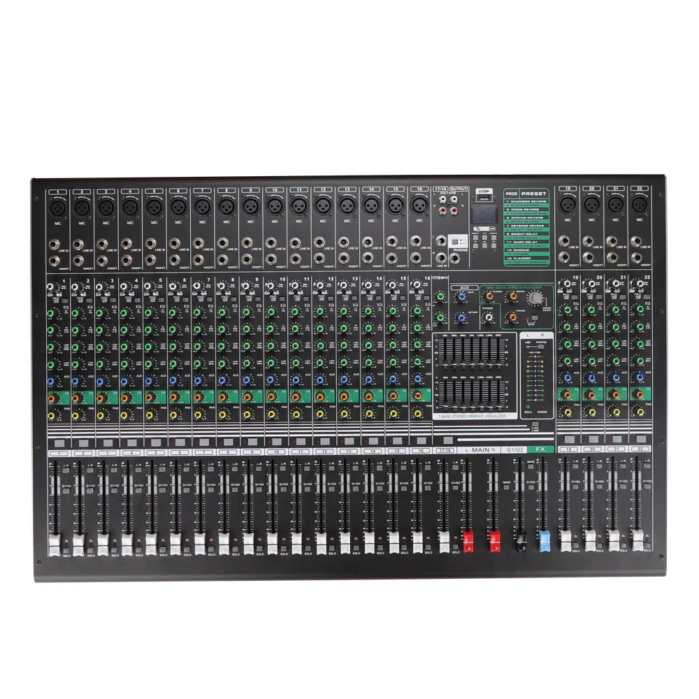 Профессиональный портативный Live Audio EQ14/18/22/26 Консоль Видео DJ DSP Цифровой