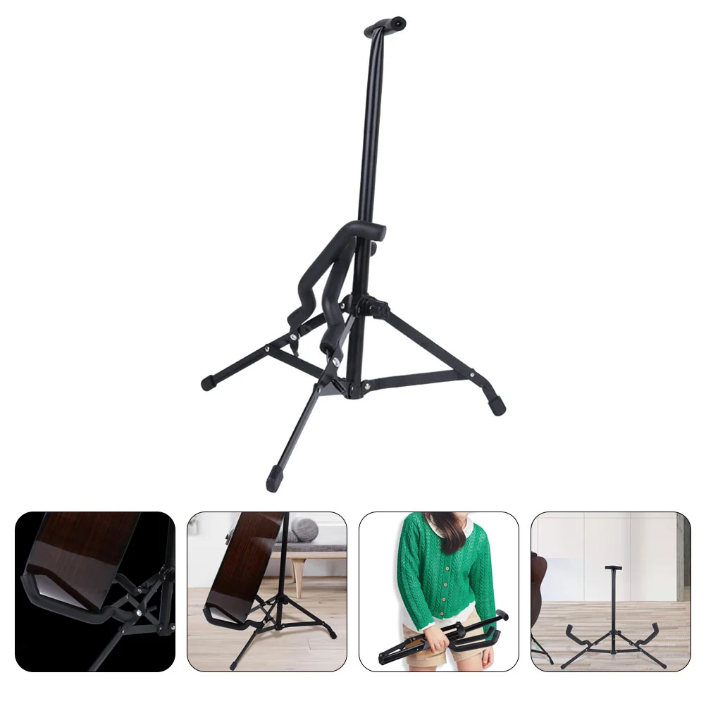 

Guitar Stand Floor Holder Rack Acoustic Shelf Household Electric Support Type Iron Folding Banjo Ukulele Portable Display Bass