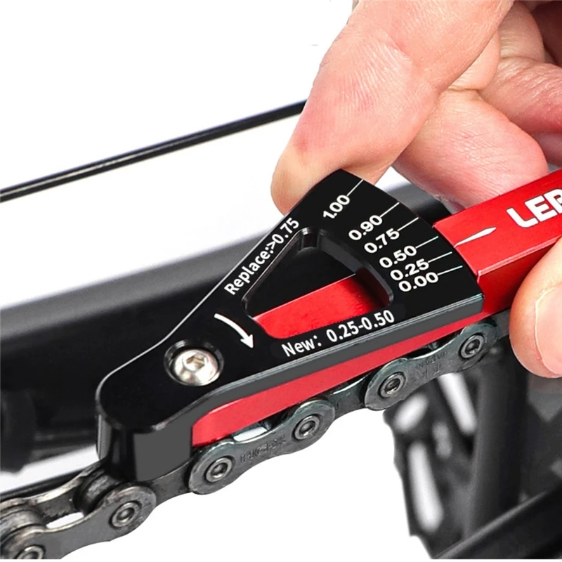

Инструмент для проверки износа цепи велосипеда MTB наборы для проверки цепи многофункциональные цепи для измерения измерителя для горного и дорожного велосипеда