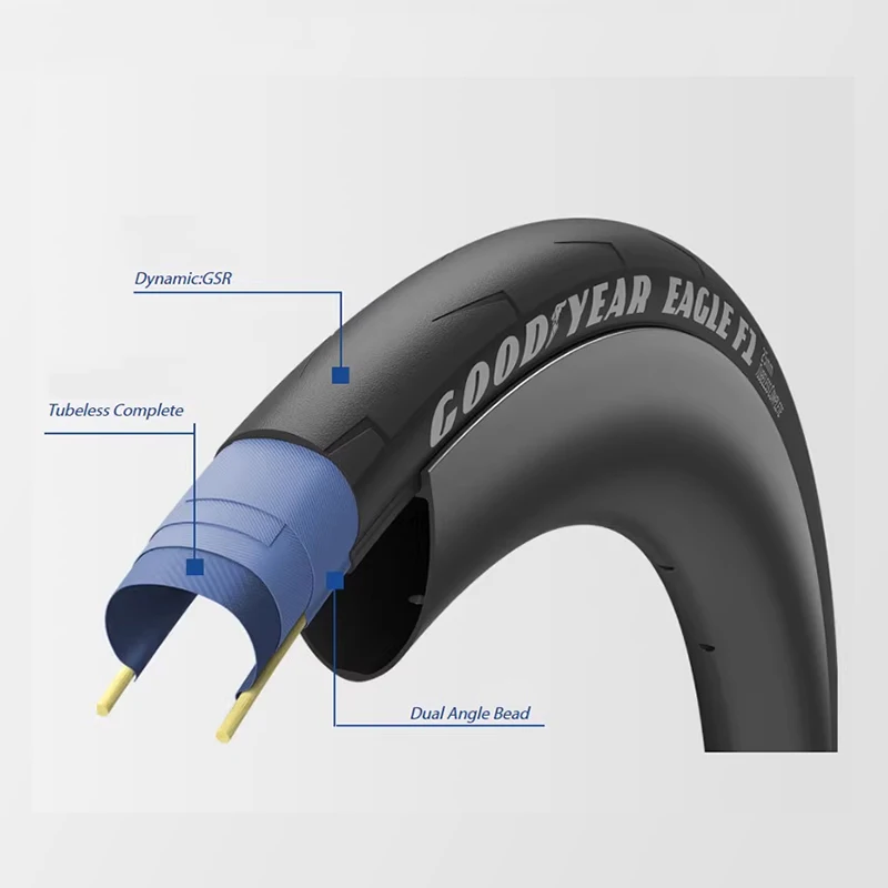 Фото Велосипедные шины Goodyear Eagle F1 Supersport 700x28C Бескамерная дорожная велосипедная шина 700x25C Clincher Складная гравийная велосипедная шина Запчасти №5