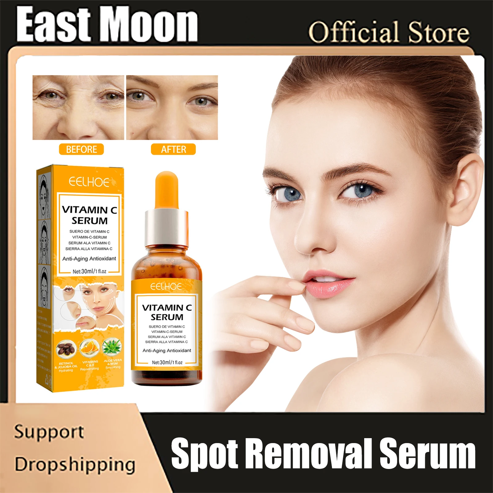 

Vitamin C Face Serum Remove Dark Spots Pigmentation Melanin Chloasma Removal Anti Aging Moisturizing Vitamin C Whitening Serum