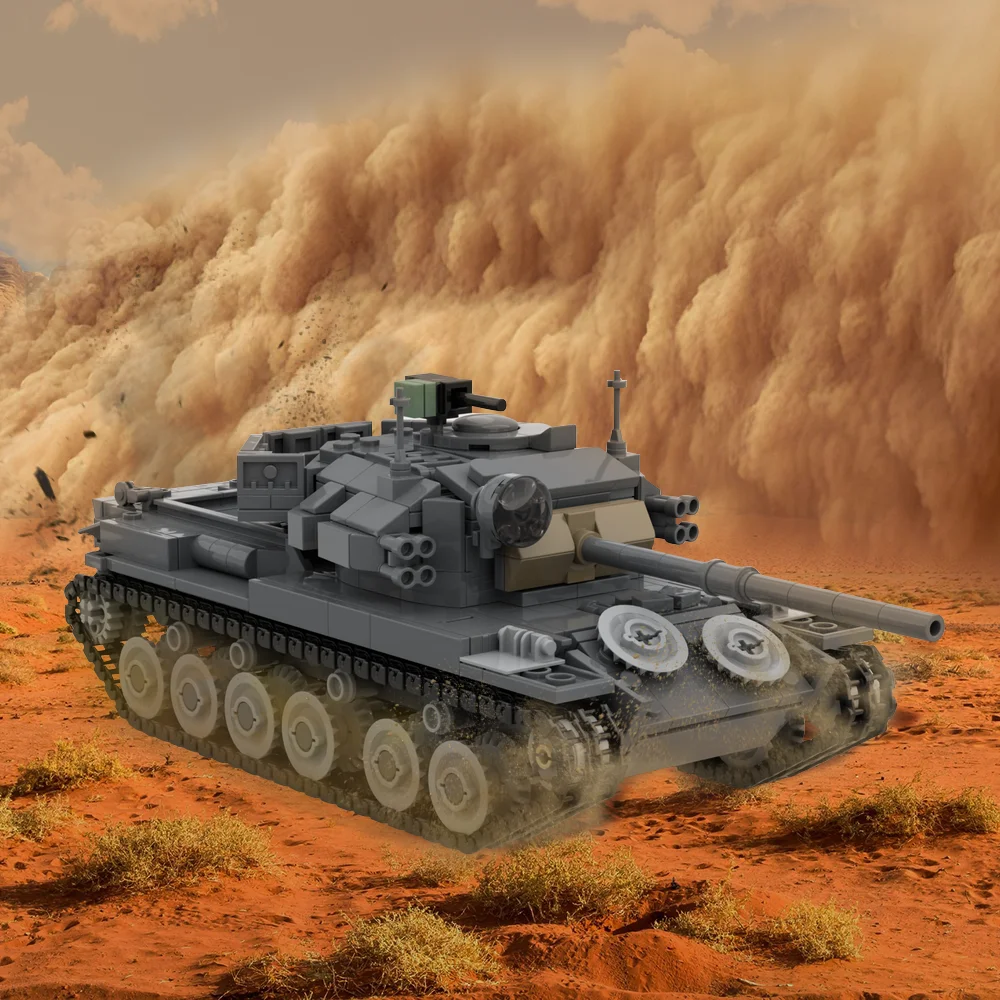 Фото MOC Centurion mk. 5/1 танк, строительные блоки, модель Второй мировой войны, армия, военный танк, оружие, кирпичи, сборка, игрушки, подарки на день рождения для детей №2