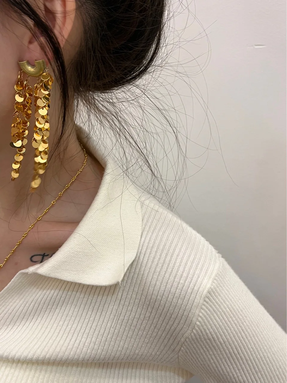 

Роскошная Длинная кисточка с блестками золотого цвета, фотография, 1 шт.