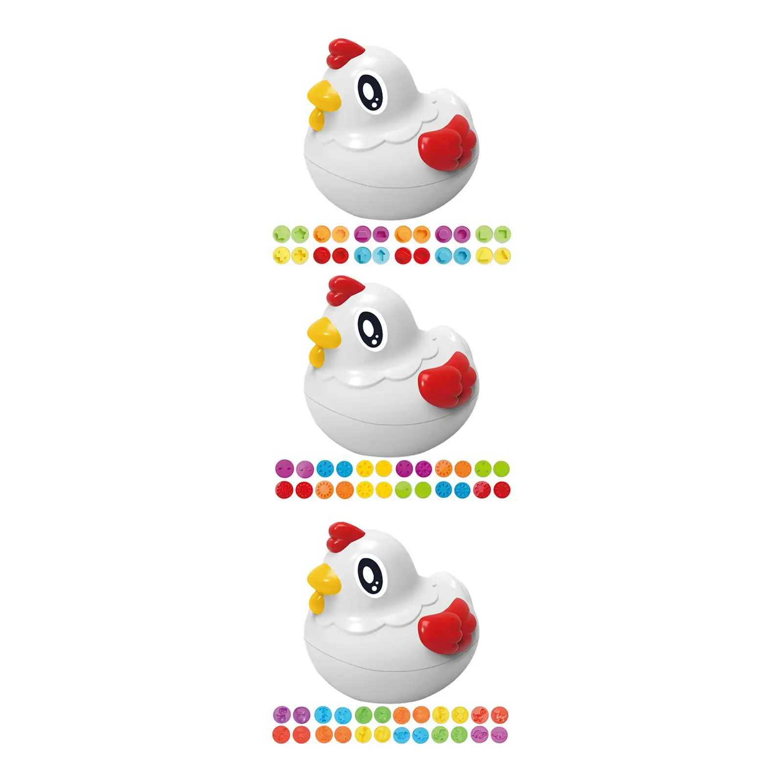 

Eggs Holder Hen with 12Pcs Matching Set Puzzle Toys for Preschool