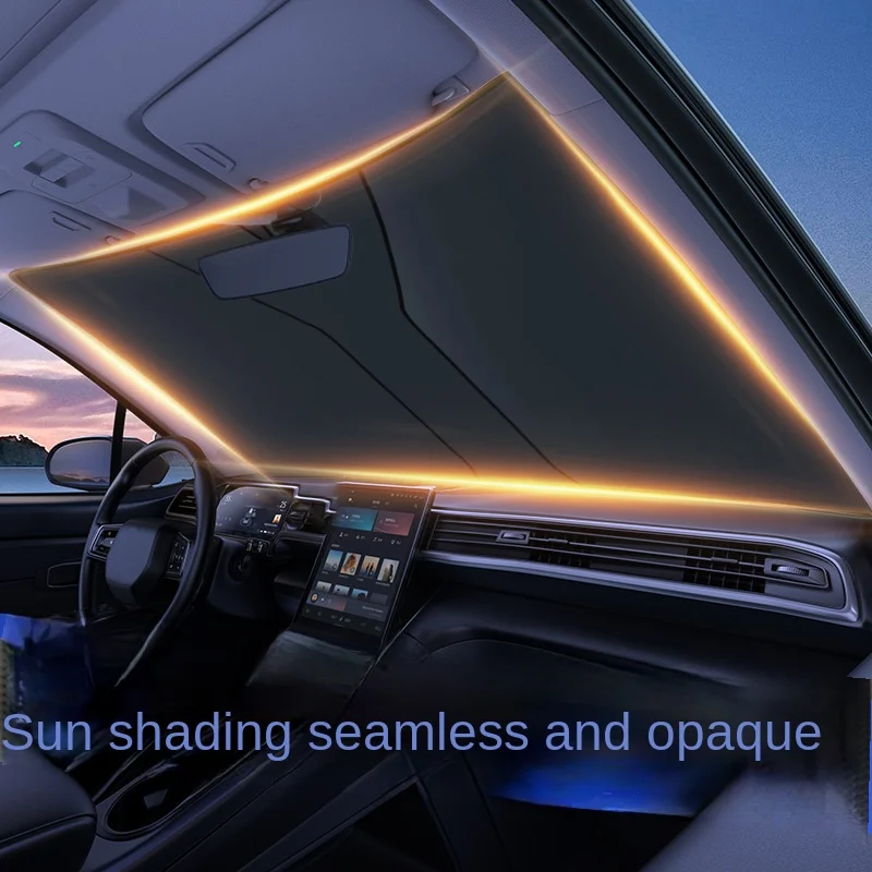 

New car sunshade in summer Front windshield Sun protection Heat insulation Sun shield Car interior sunshade Umbrella