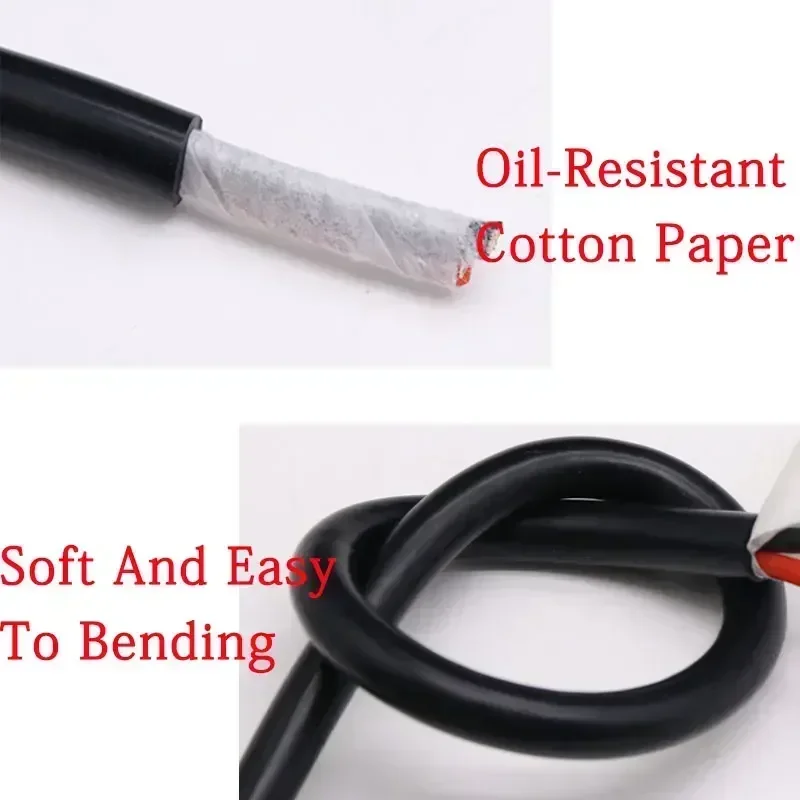 Изоляционный гибкий медный кабель из мягкой силиконовой резины 1 м кв. 0 3 5 75 2 4 6 мм