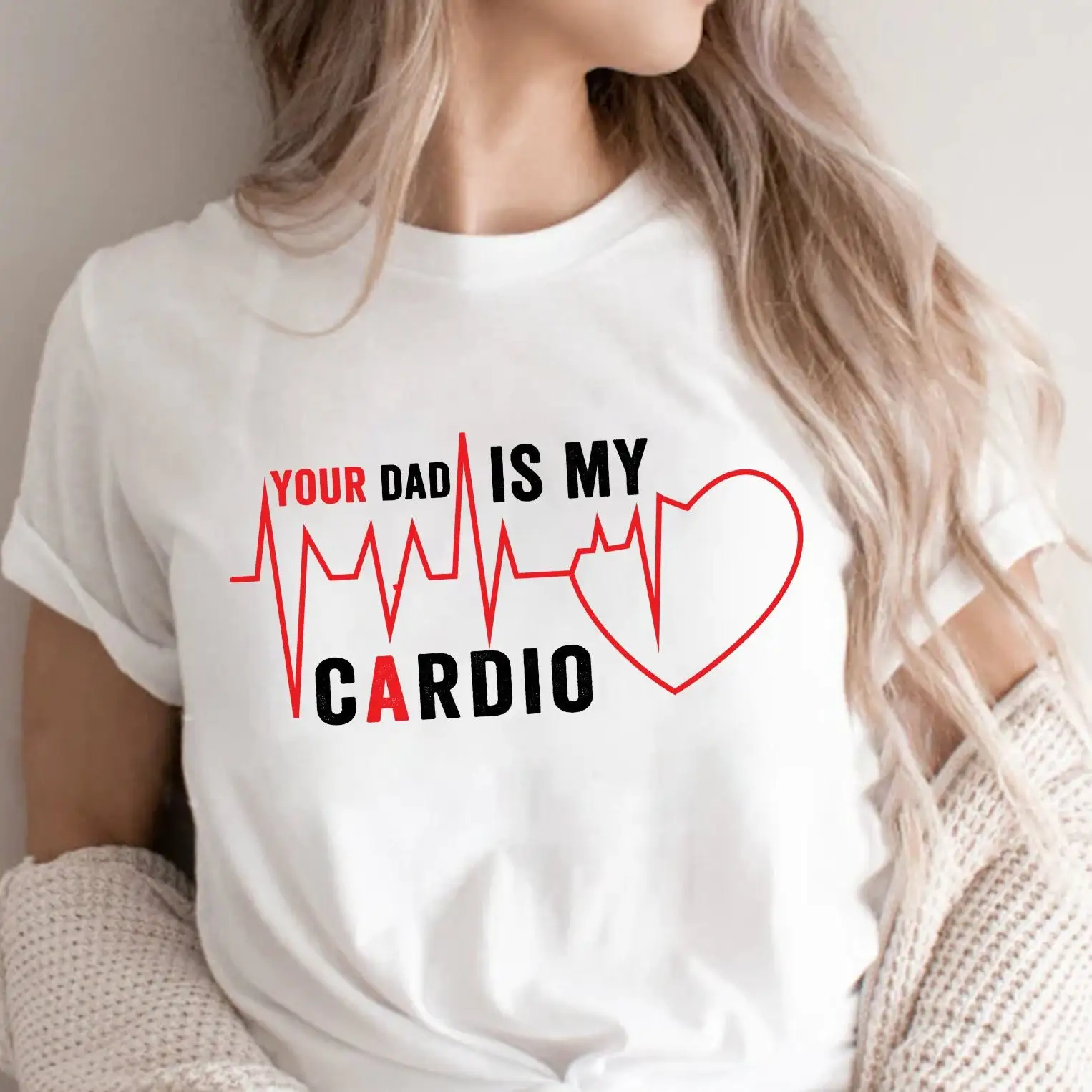 Футболка Your Dad Is My Cardio хлопок NoEnName_Null