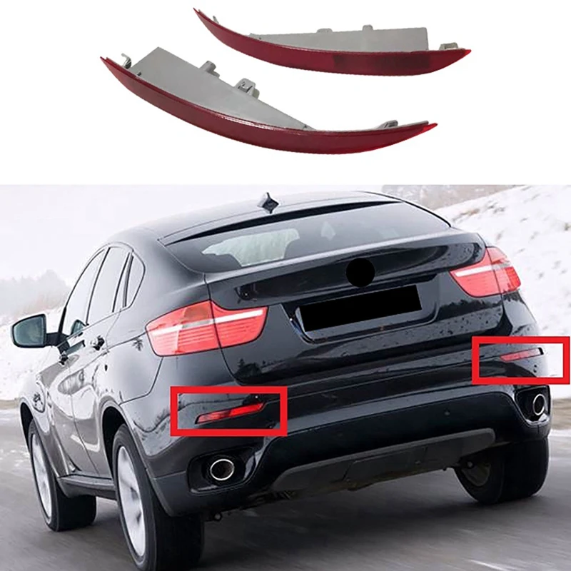 Rear Reverse Brake Stop Lamp Bumper Fog Lamp Reflector 63147323185 63147323186 For BMW X6 F16 2014-2018 Accessories