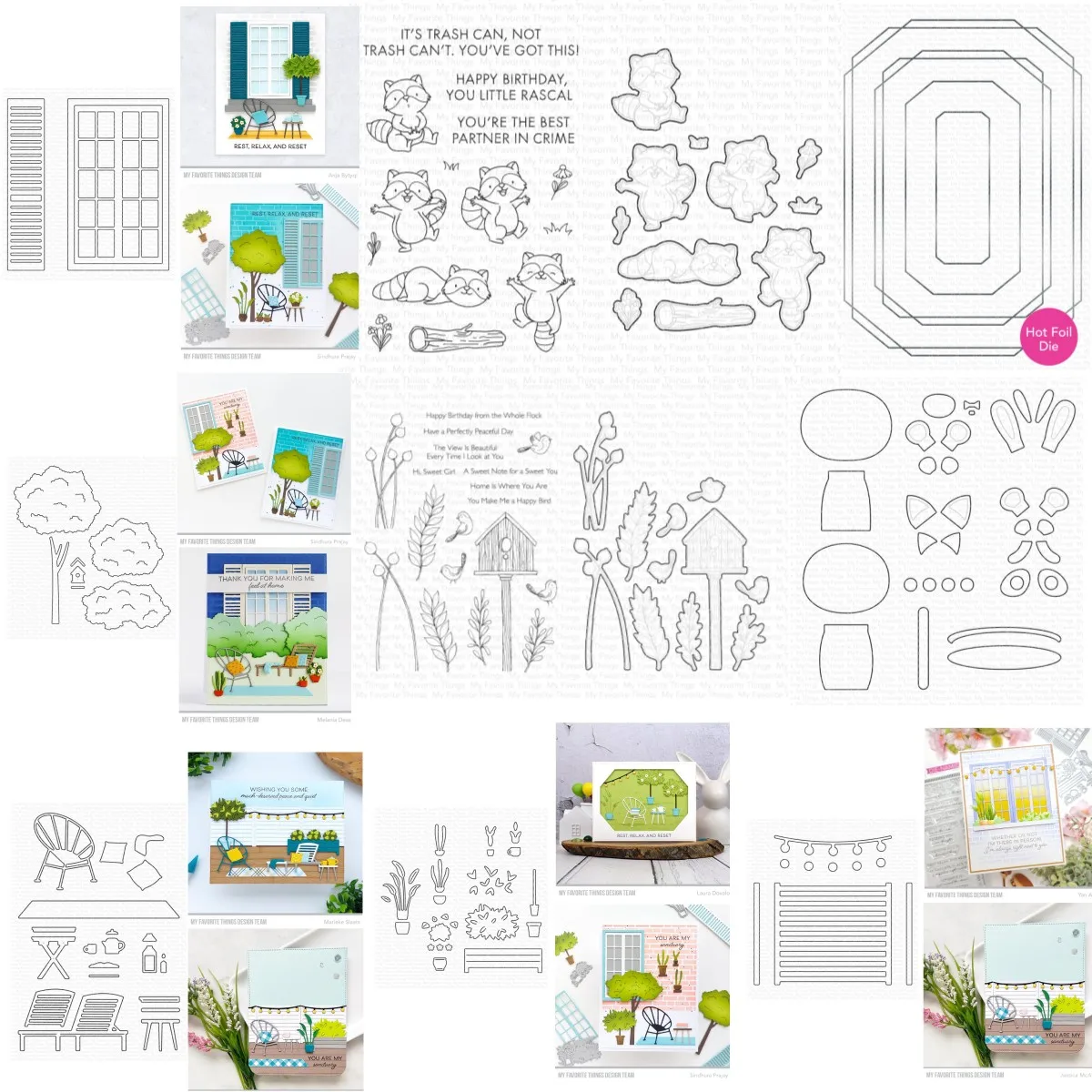 

Outdoor Plants Landscape 2023 New Metal Cutting Dies Clear Stamps Hot Foil Embossing Template DIY Greeting Card Handmade