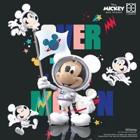 disney mickey space astronaut figure 15cm tide play decoration doll cartoon mouse collection birthday gift for friends children