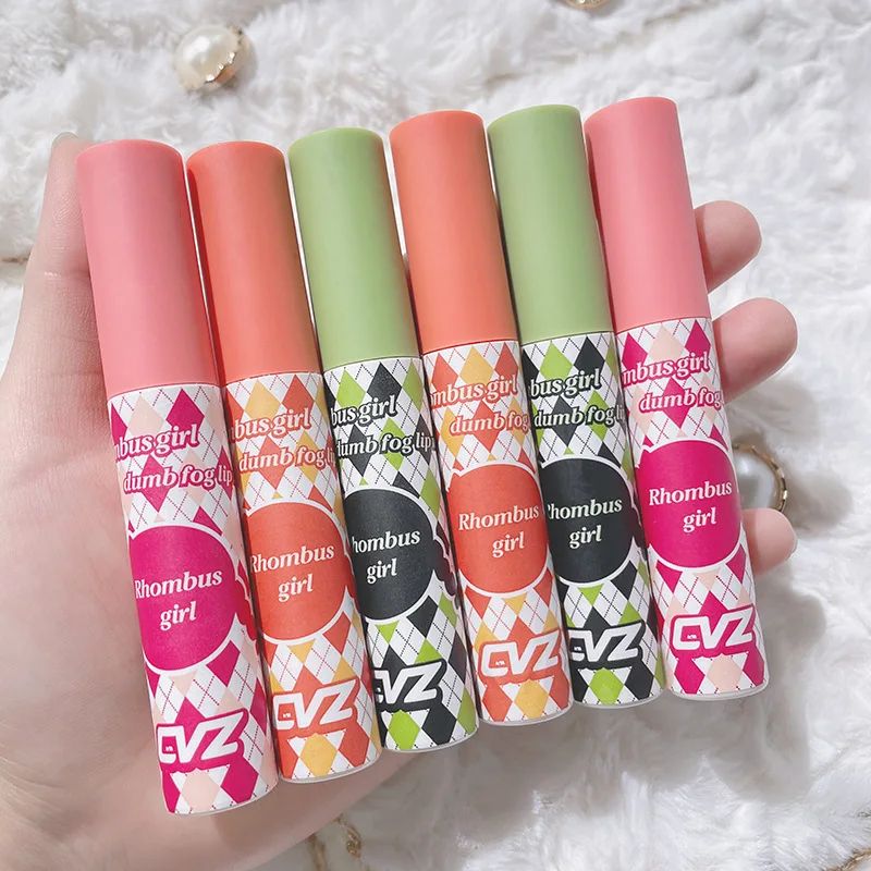 

Soft Mist Lip Gloss Lip Glaze Velvet Matte Lipstick Lipgloss Red Silky Lip Tint Mud 6 Colors Moisture Lipstick Lips Makeup