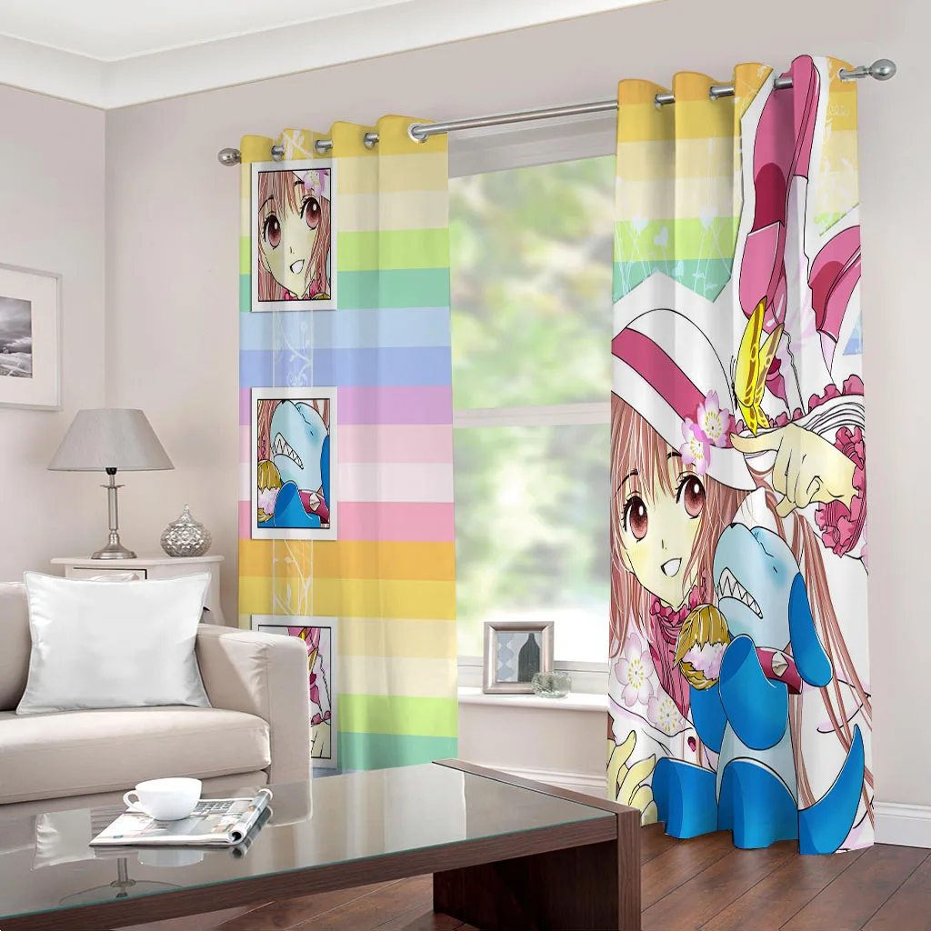 Занавески Cerejeira Japonesa из мультфильма аниме пылезащитные для балкона занавески