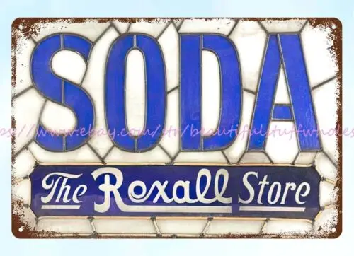 Магазин Rexall газированная металлическая жестяная вывеска гаражные декоративные