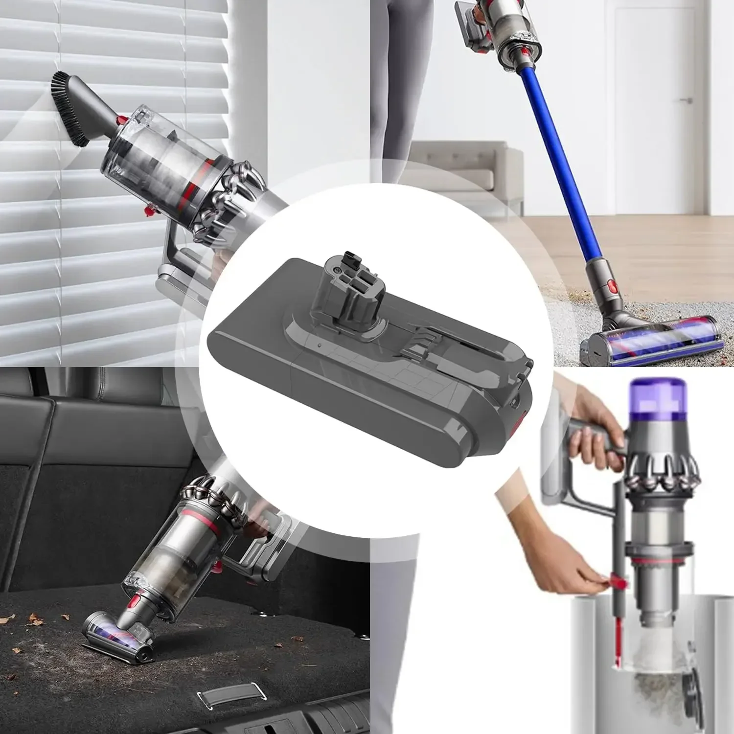 Фото Сменный аккумулятор емкостью 6000 мАч для Dyson Battery V11 SV14 SV17 SV15, беспроводной пушистый ручной пылесос с моторной головкой №2