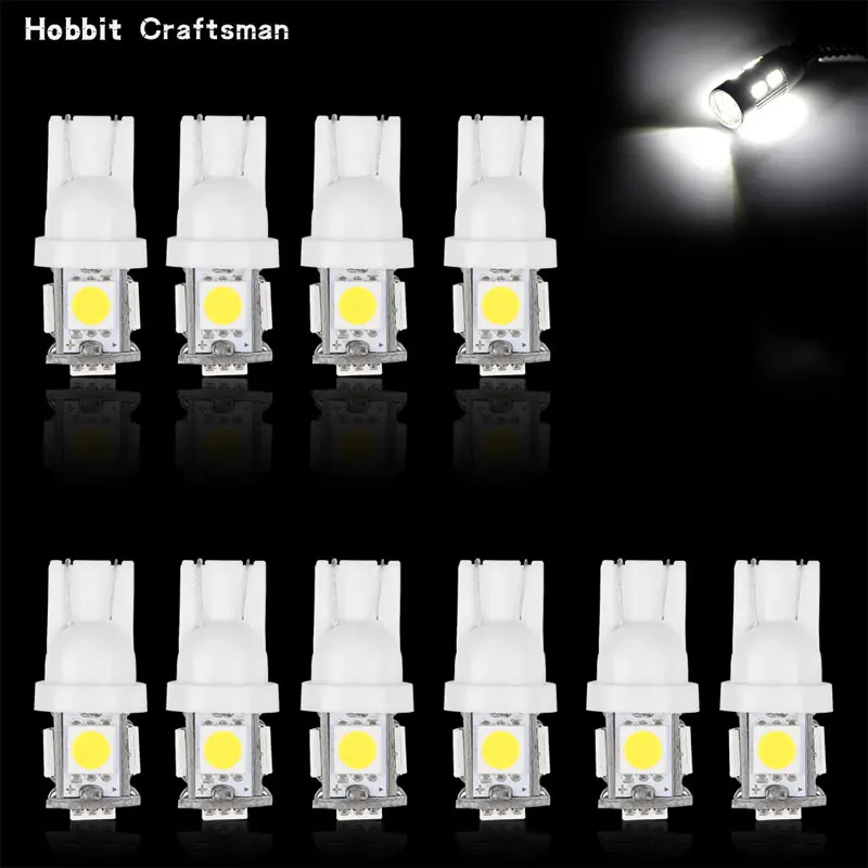 

Hot Sale 10pcs Signal Lighting T10 Automotive Bulb Car Interior Reading Dome Marker Lamp Bright LED Headlight Auto Accessories