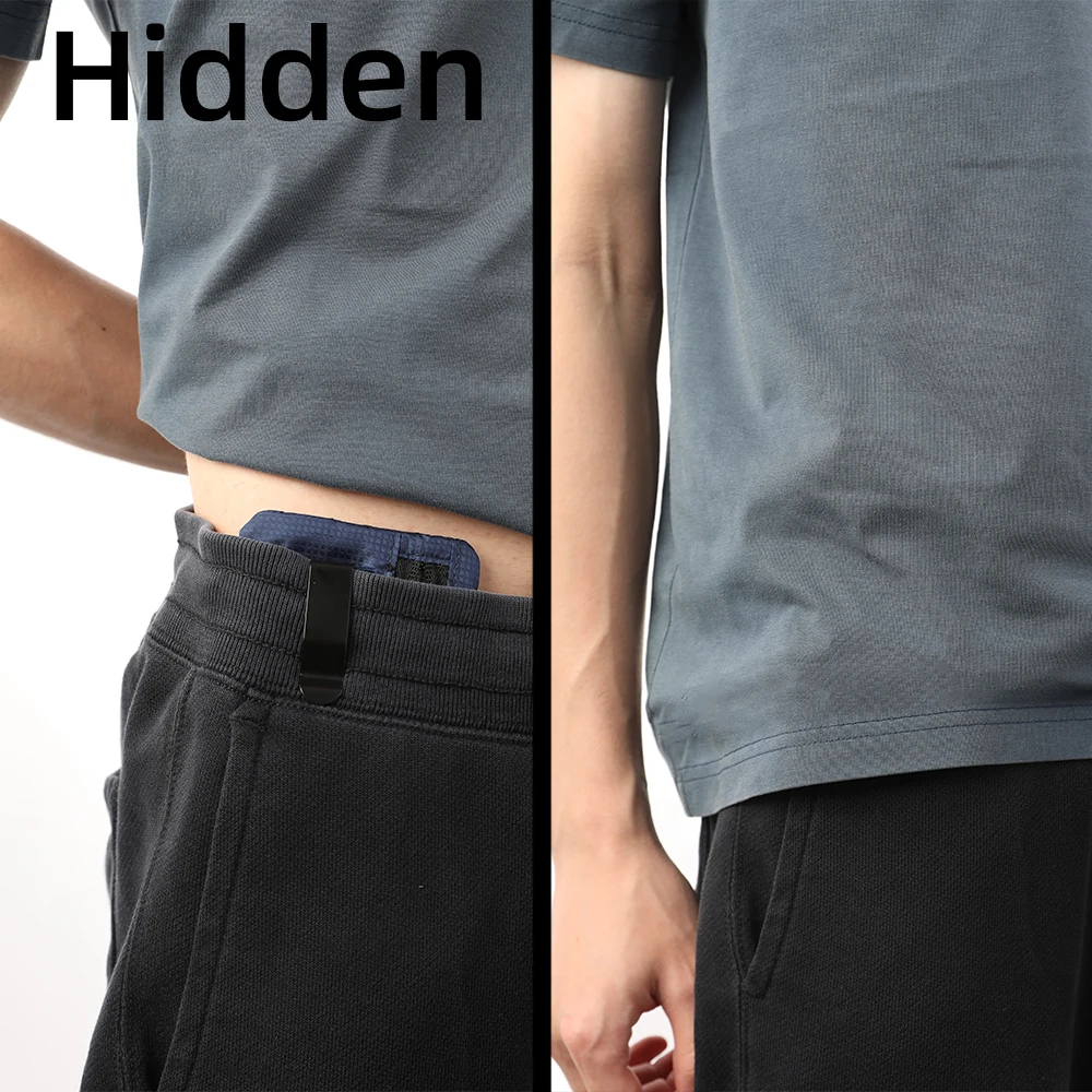 Кошелек для мелочи с молнией и зажимом