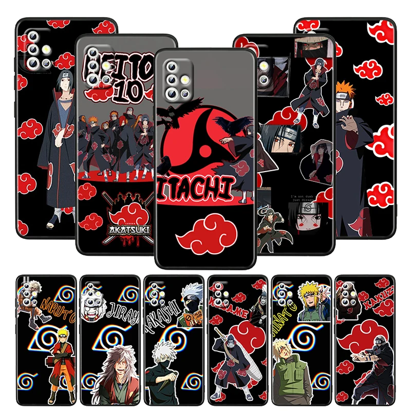 

Anime Naruto Uchiha Itachi For Samsung Galaxy A52S A72 A71 A52 A51 A12 A32 A21S 4G 5G Funda Soft TPU Black Phone Case Capa Coque