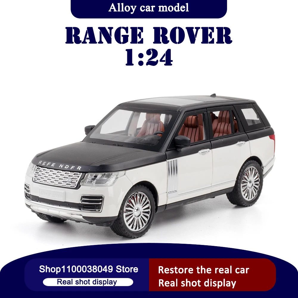 

Модель автомобиля Land Rover Range Rover из сплава, модель игрушечного автомобиля из металла, коллекция моделей со звуком и светом, подарок для детей, ...