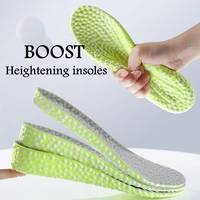heightening running insole for shoes pu popped rice particle foam breathable soft hiking protects knees templates feet men women