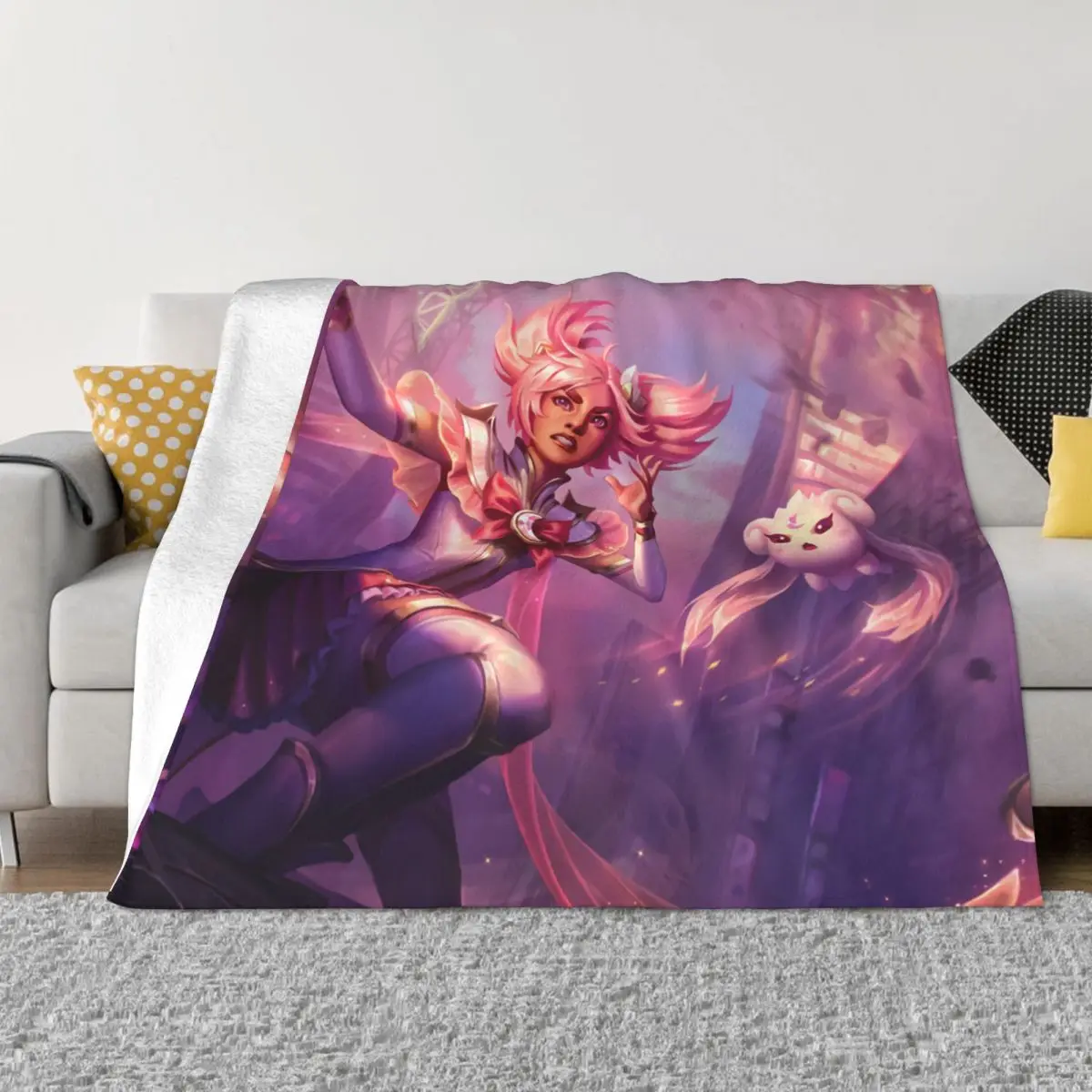 

LOL League of Legends игровое одеяло, Фланелевое весенне-осеннее одеяло со звездами и ограждениями Taliyah, теплое покрывало для зимнего постельного белья