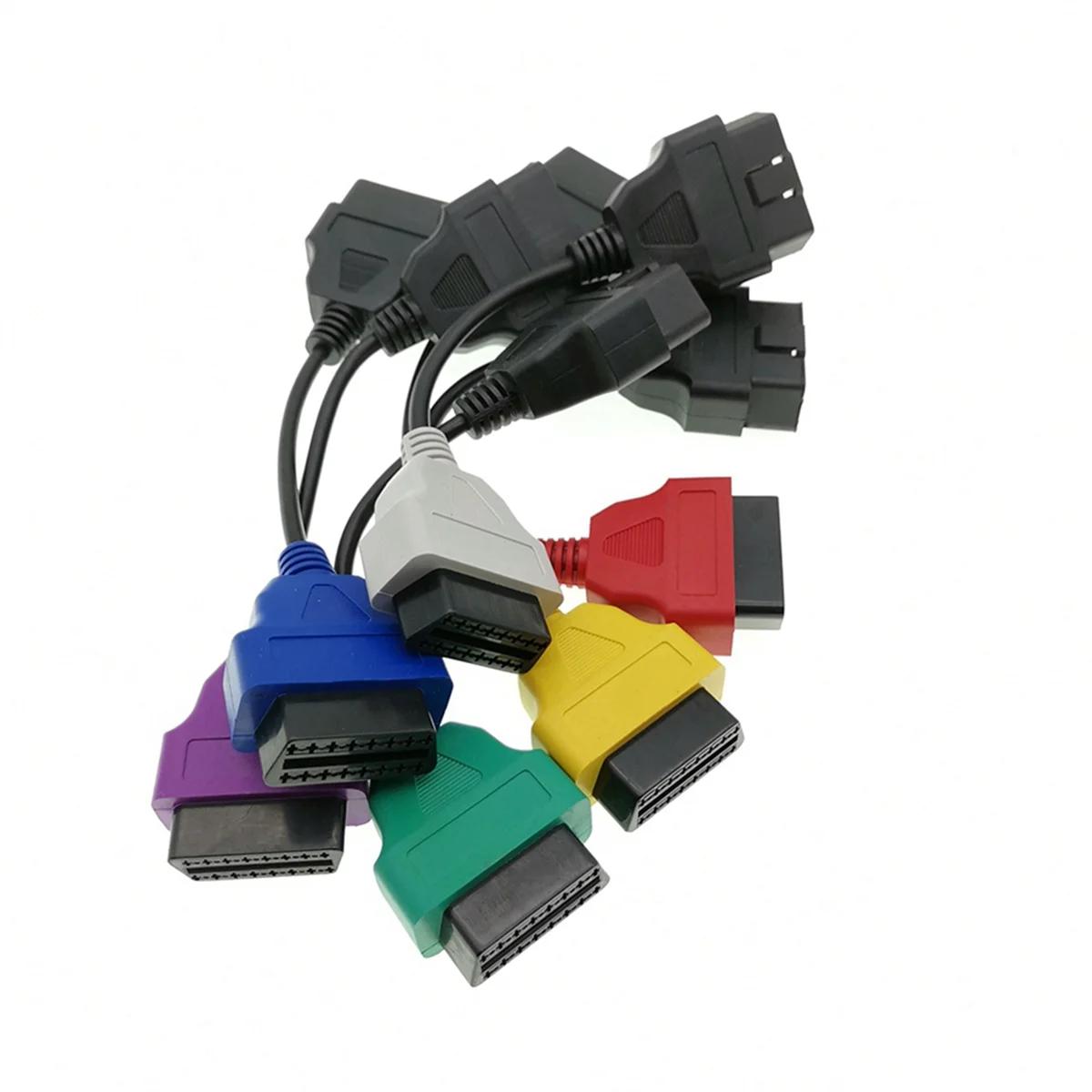 Для Fiat ECU Scan 6 цветных адаптеров MultiECUScan OBD 2 разъем Obd2 диагностический кабель