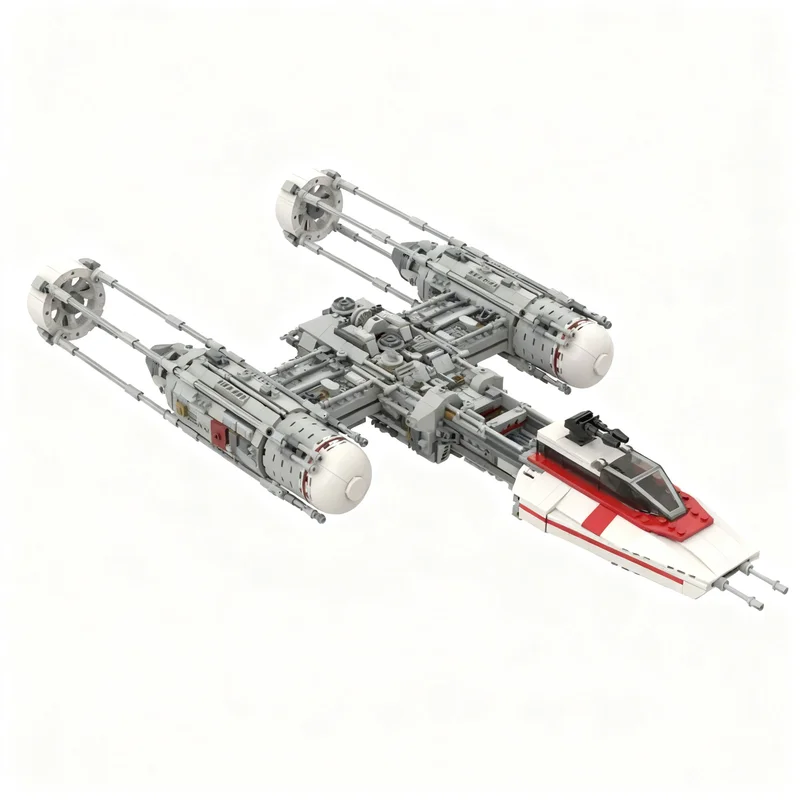 Фото Конструктор MOC UCS: Звездолет Y-Wing Сопротивления, 1802 детали, Модульная модель для сборки, Коллекционная серия, Подарок для любителей научной фантастики и космических битв №1