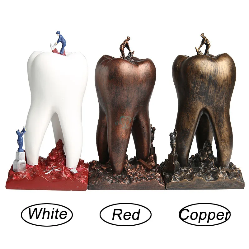 

1pcs Dentist Gift Resin Crafts Toys Dental Artware Teeth gift Dental Clinic Decoration Furnishing Articles Creative Sculpture