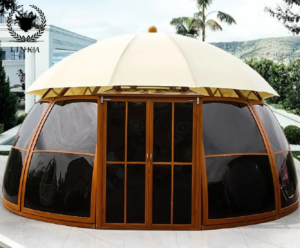 

Роскошная палатка из алюминиевого сплава для улицы, павильона, террасы, досуга, солнечного света, солнцезащитный козырек