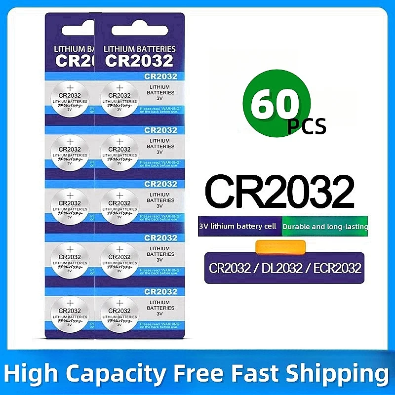 Литиевая батарея CR2032 3 В 60 шт