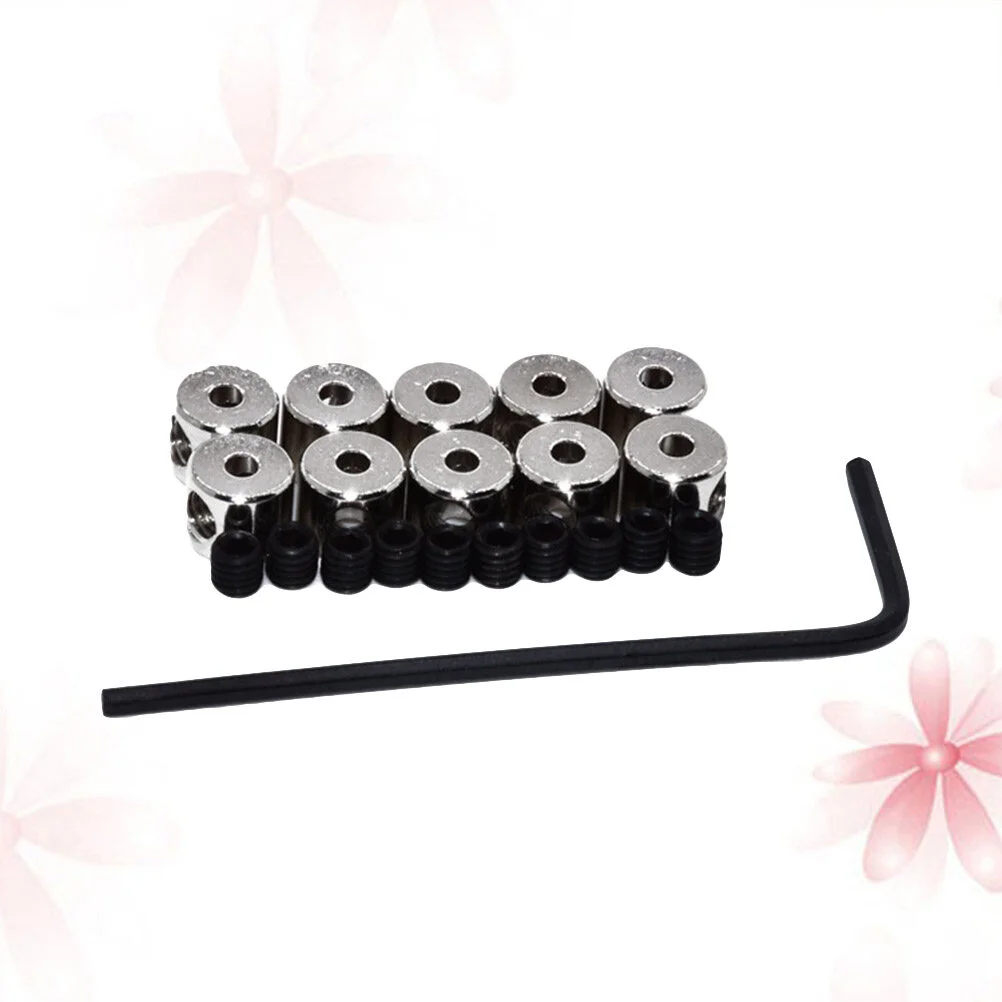 50pcs Special Screw Wrench Badge Accessories Separator Interface Beam Metal Accessories(Silver)