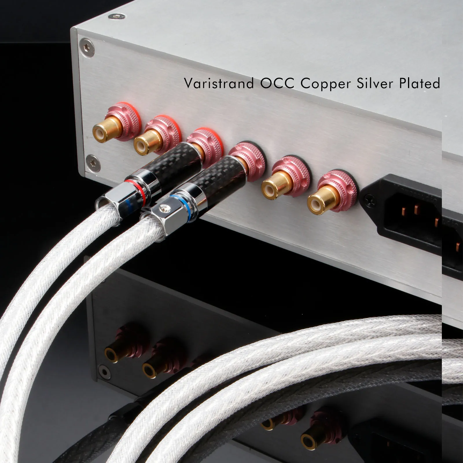 Пара кабелей XLR 7N OCC с серебряным покрытием, сбалансированный кабель XLR-RCA с сетевой защитой для микшера и усилителя (art.: 3920d4e540ab9) - 3920d4e540ab9