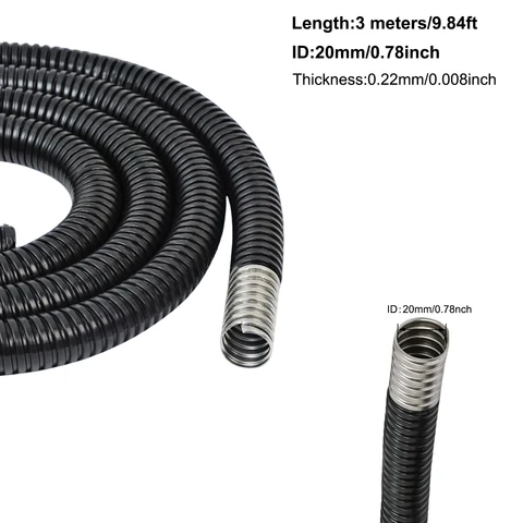 Стальной гибкий кабель, 3 метра, 4-20 мм, ПВХ покрытие