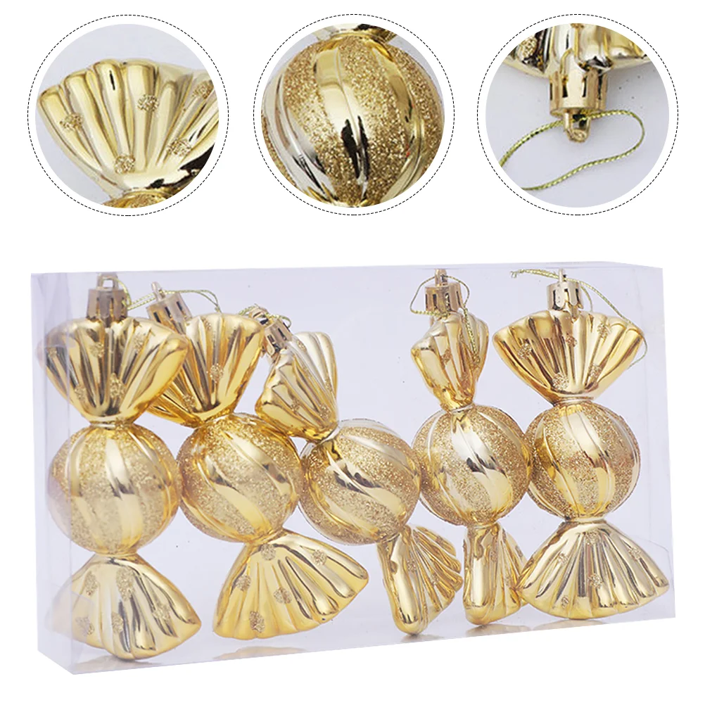 

Christmas Candy Shape Pendant Christmas Tree Ornament Xmas Decor for Home